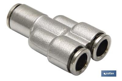 UNI�N EN "Y" TUBO-TUBO LAT�N NIQ. M-6
