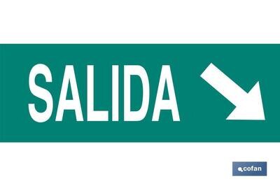 SE�AL LUMINESCENTE 400X100MM.