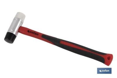 MARTILLO NYLON/PU �35 MM CON MANGO FIBRA