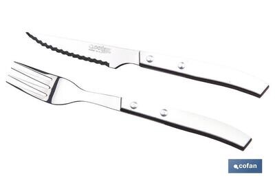 PACK 3 CUCHILLOS+3 TENEDORES CHULETEROS M. THYME