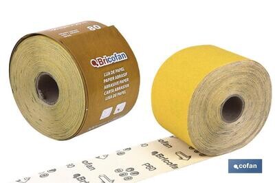 ROLLO LIJA DE PAPEL 100 X 25 M. G.80