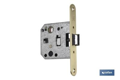 Picaporte embutir redondo D47 E50 Lat�n (P/Madera)