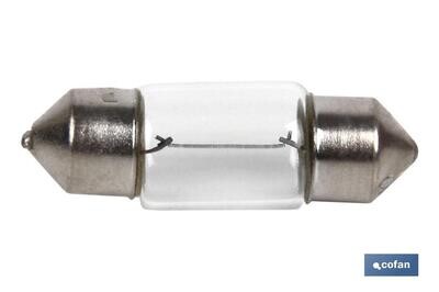 L�MPARA PLAFONIER C10W (11X31mm) 12V "venta unitaria"