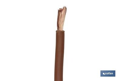 ROLLO CABLE H07V-K 1X6MM2 MARR�N (100M)