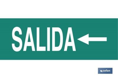SE�AL LUMINESCENTE 400X100mm.