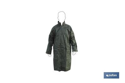 ABRIGO DE LLUVIA VERDE POLIESTER/PVC TALLA-XL