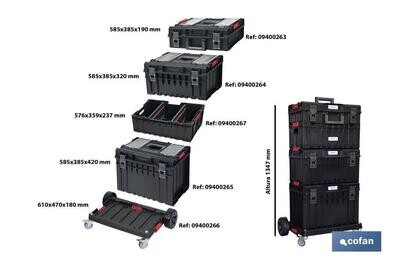 CAJA HERRAMIENTAS MULTIFUNCI�N 585X385X420 MM