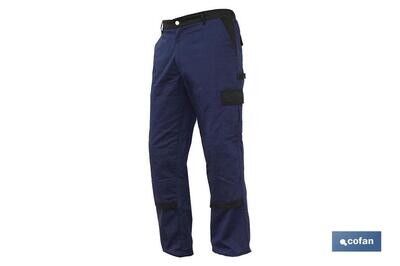 PANTALON TRAB. FLEX. "JANO" REGULAR FIT MAR/NEGRO T-54