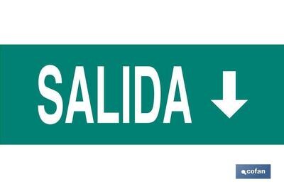 SE�AL LUMINESCENTE 400X100mm.