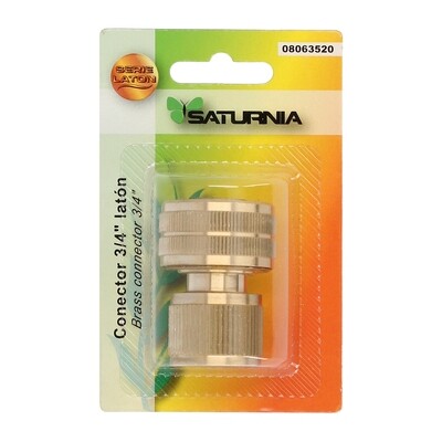 Conector manguera laton 3/4.