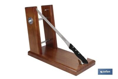 SOPORTE JAMONERO MOD TERUEL+CUCHILLO SAFFRON