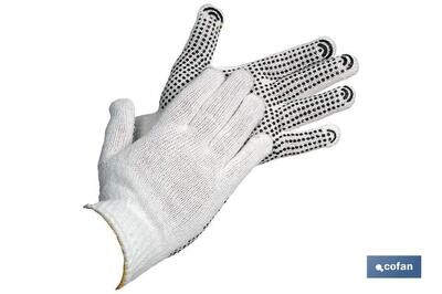 BL�STER DE GUANTE CON PUNTOS DE PVC Y PU�O EL�STICO VENTA UNITARIA