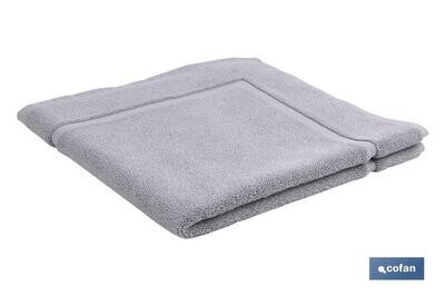 ALFOMBRA BA�O GRIS PERLA GR.1000 MODELO PERLAN 60x60cm