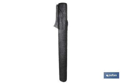 MALLA SOMBREO NEGRA 80% / 90 Grs - 2 x 100 Mts