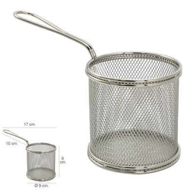 Cesta Freir Mini � 9 cm. Acero Inoxidable Con Mango