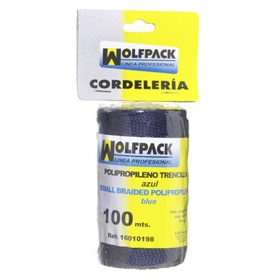 Cuerda Trencilla Polipropileno Azul (Bobina 100 Metros)