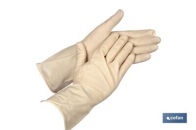 GUANTE DE L�TEX NATURAL NO FLOCADO TALLA 7 VENTA UNITARIA