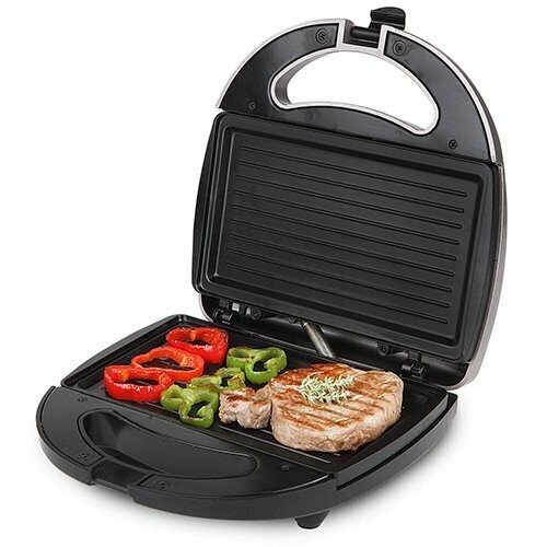 SANDWICHERA SW-7550 ORBEGOZO 3 EN 1 SILVER 800W