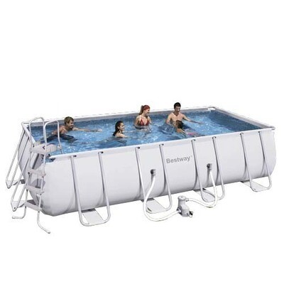 Piscina Rectangular Con Depuradora 549x274x122 cm.