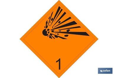 SE�AL ADHESIVA MAT. PELIGROSAS 100X100