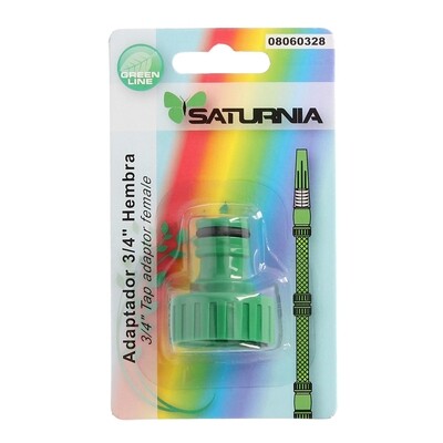 Adaptador Manguera Plastico 3/4 hembra  Blister
