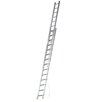 Escalera Aluminio 2 Tramos Mecanica 14+14 Pelda�os