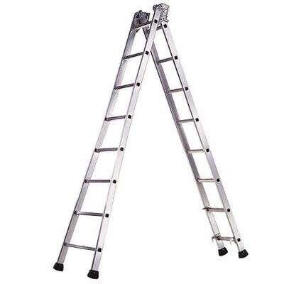 Escalera Aluminio Industrial Pronor 2 Tramos 12+12 Pelda�os