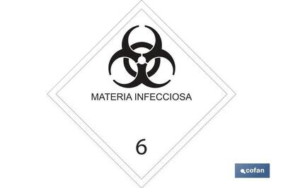 SE�AL ADHESIVA MAT. PELIGROSAS 100X100