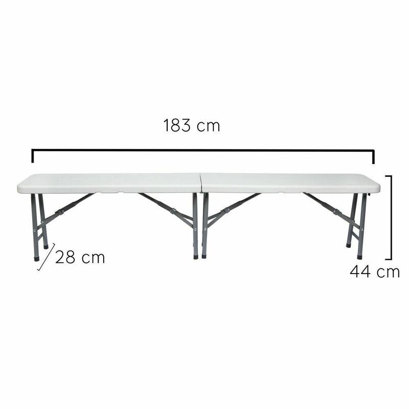 Banco Plegable 183x28x43 cm.