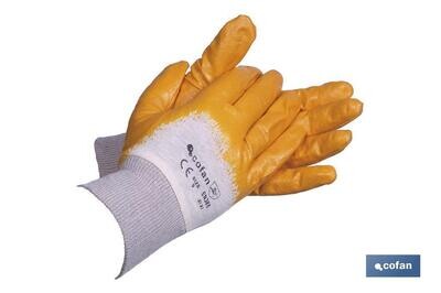 BL�STER DE GUANTE DE NITRILO AMARILLO TALLA 8 VENTA UNITARIA