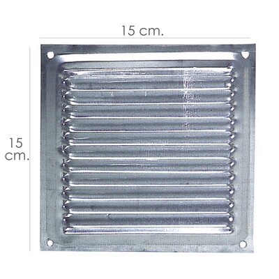 Rejilla Ventilaci�n Atornillar  15x15 cm. Aluminio