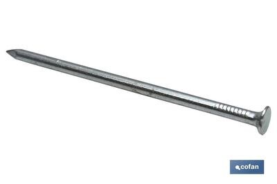 BL�STER DE 13 UDS. PUNTA DE ACERO ZINCADO CABEZA PLANA  29X60 MM VENTA UNITARIA