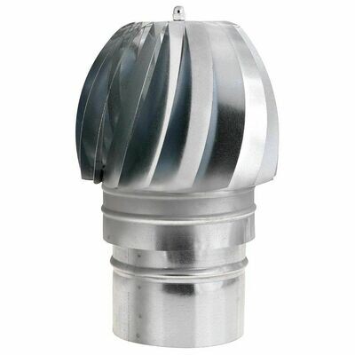Wolfpack Sombrero Extractor Galvanizado para Estufa, Chimenea, Extracci�n de Humos, Para tubo � 150 mm.