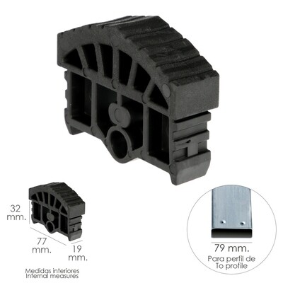 Contera Para Escalera Pronor 3 Tramos y Escalera 2 Tramos Con 12+12 Pelda�os ( Perfil 79 mm.)
