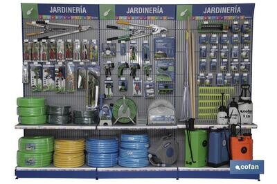 EXPOSITOR COMPLETO DE HERRAMIENTAS DE  JARDINER�A