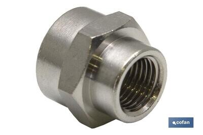 MANGUITO H-H REDUCIDO LAT�N NIQ. M-1/8 R-3/8