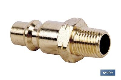CONECTOR AIRE MACHO 1/4" GRAN CAUDAL