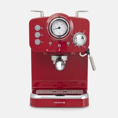 CAFETERA EXPRESSO THERA IKOHS RETRO ROJA