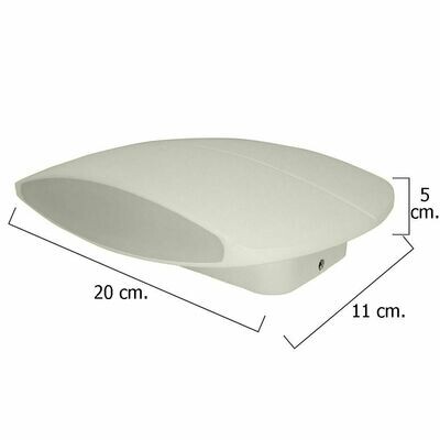Plafon Led IP54 10 watt. / 880 lumens. Aluminio Plano Negro 17cm