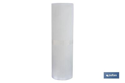 MALLA PLAST. CUADRADA JARDIN 5mm BLANCO 1x25m