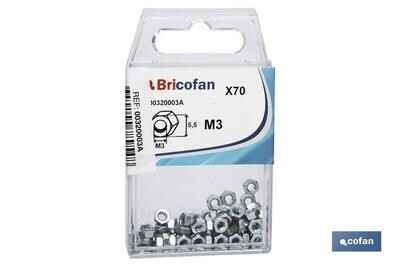 BL�STER DE 18 UDS. DIN-934 M-6 ZINC VENTA UNITARIA