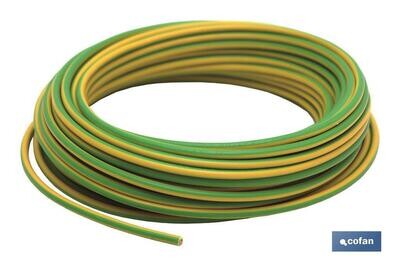 HILO FLEXIBLE H07V-K AM/VER (10 M) 1X1,5MM