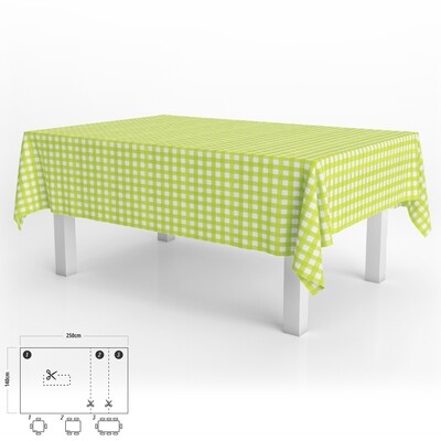 Mantel Antimanchas Hule Rectangular 140 x 250 cm. Cuadros Lima