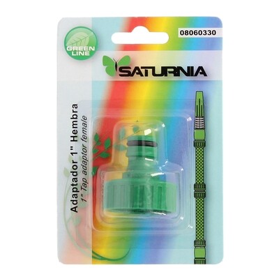 Adaptador Manguera Plastico 1" hembra  Blister