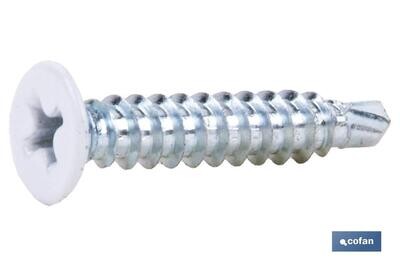 TORNILLO AUTOT. EXTRAPLANO 4,2 X 14 BLANCO
