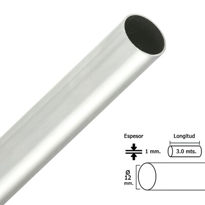 Barra Armario Cromado Redondo 12 mm. � (Barra  3,0 metros) Barra Armario Cromado Redondo 12 mm. � (Barra  3,0 metros)