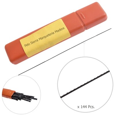 Pelo Sierra Marqueteria Madera  6-13 (Estuche 144 pzas.) Pelo Sierra Marqueteria Madera  6-13 (Estuche 144 pzas.)