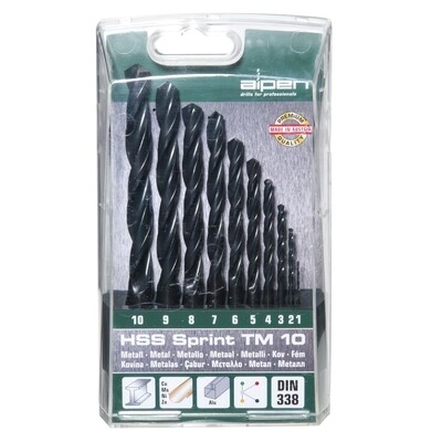 Estuche Brocas Alpen Hss Sprint   10 Piezas