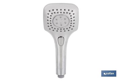 MANGO DUCHA CROMADO CON 3 FUNCIONES CON PULSADOR