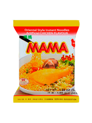 Fideos instantáneos estilo oriental sabor a pollo